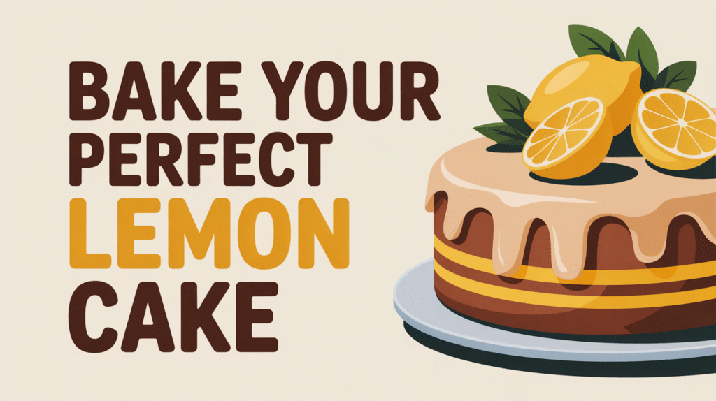 Sugar Free Lemon Cake Sliced With Iced Glaze Recipe