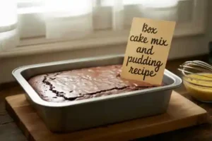 Box Cake Mix And Pudding Recipe