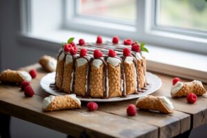 Cannoli Poke Cake Recipe