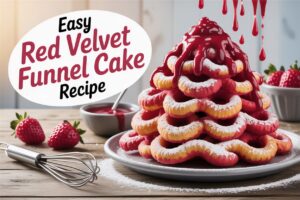 Easy Red Velvet Funnel Cake Recipe Using Box Cake Mix