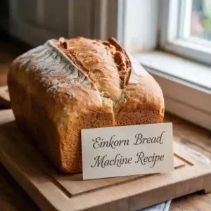 Einkorn Bread Machine Recipe