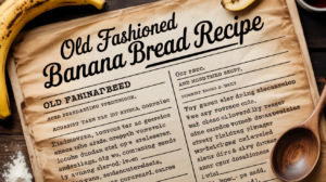 Old Fashioned Banana Bread Recipe