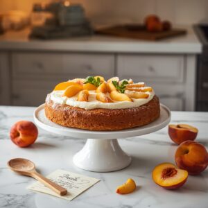 Peach Cream Cake Recipe