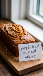 Pumpkin Bread Recipe With Cake Mix