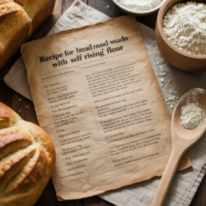 Recipe For Bread Made With Self Rising Flour