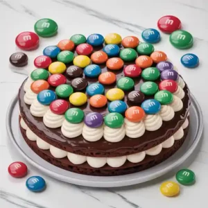 M&M Cookie Cake Recipe