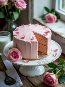 Rose Milk Cake Recipe