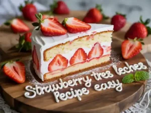 Strawberry Tres Leches Cake Recipe