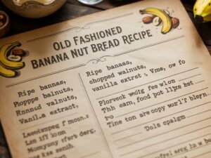Old Fashioned Banana Nut Bread Recipe