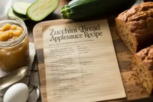 Zucchini Bread Applesauce Recipe