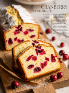 Cranberry Pound Cake Recipe