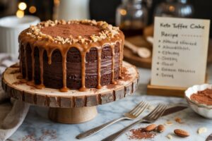 Keto Toffee Cake Recipe