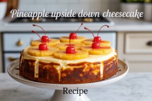 Pineapple Upside Down Cheesecake Cake Recipe