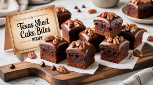Texas Sheet Cake Bites Recipe